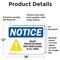 Signmission Halon Protected Room Keep Door Closed, 18 in W x Rectangle, Vinyl Decal OS-2PACK-NS-D-1218-L-15776 - alternate 4